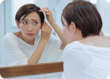 若い頃のようにヘアスタイルが決まらない